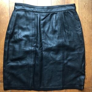 Vintage leather skirt